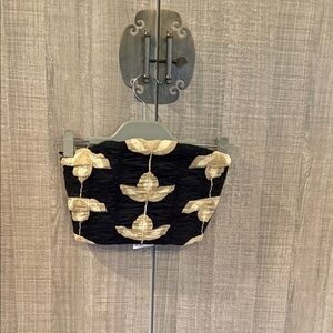 Zara Embroidered Strapless Top‎